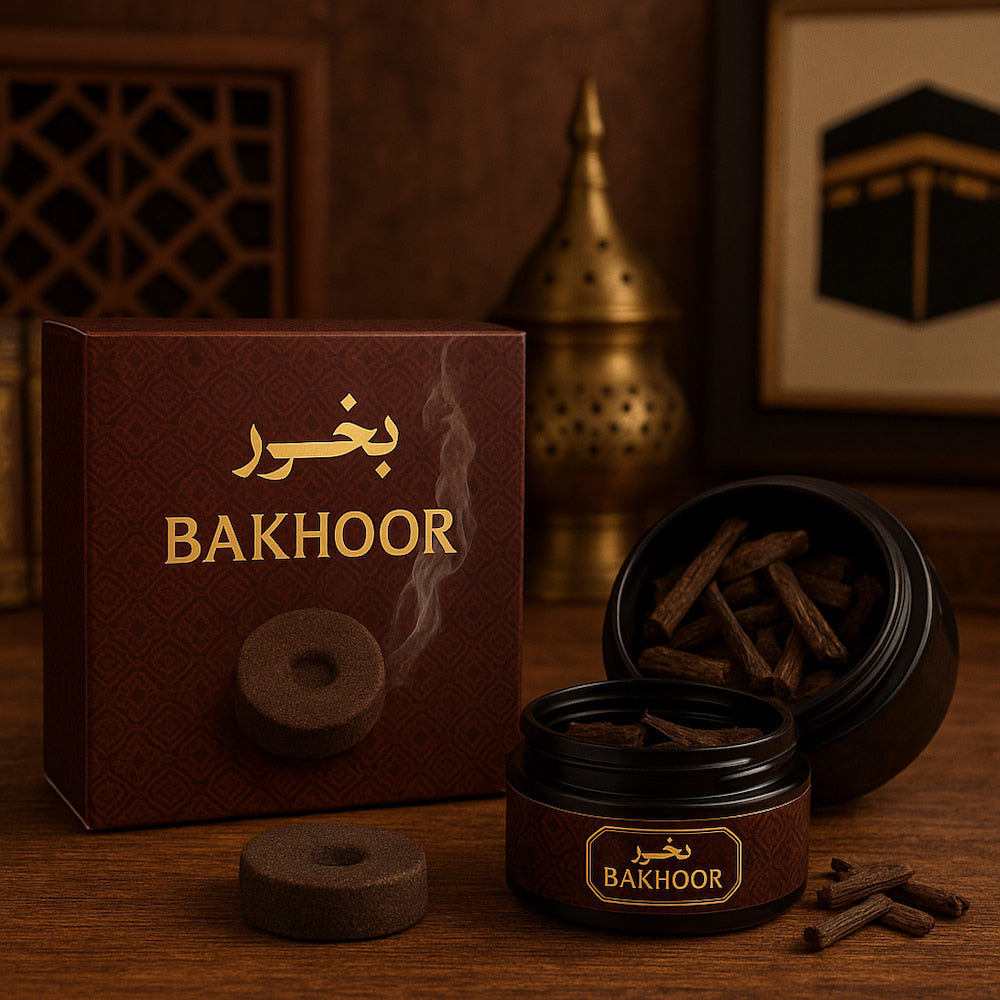 Arabic Bakhoor Fragrance in Elegant Jar, Box & Wooden Packs